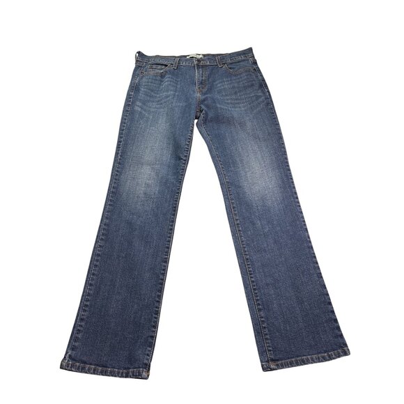 Levis 505 Womans Straight Leg Jeans Size 14M Denim Blue Medium Wash - Picture 1 of 4